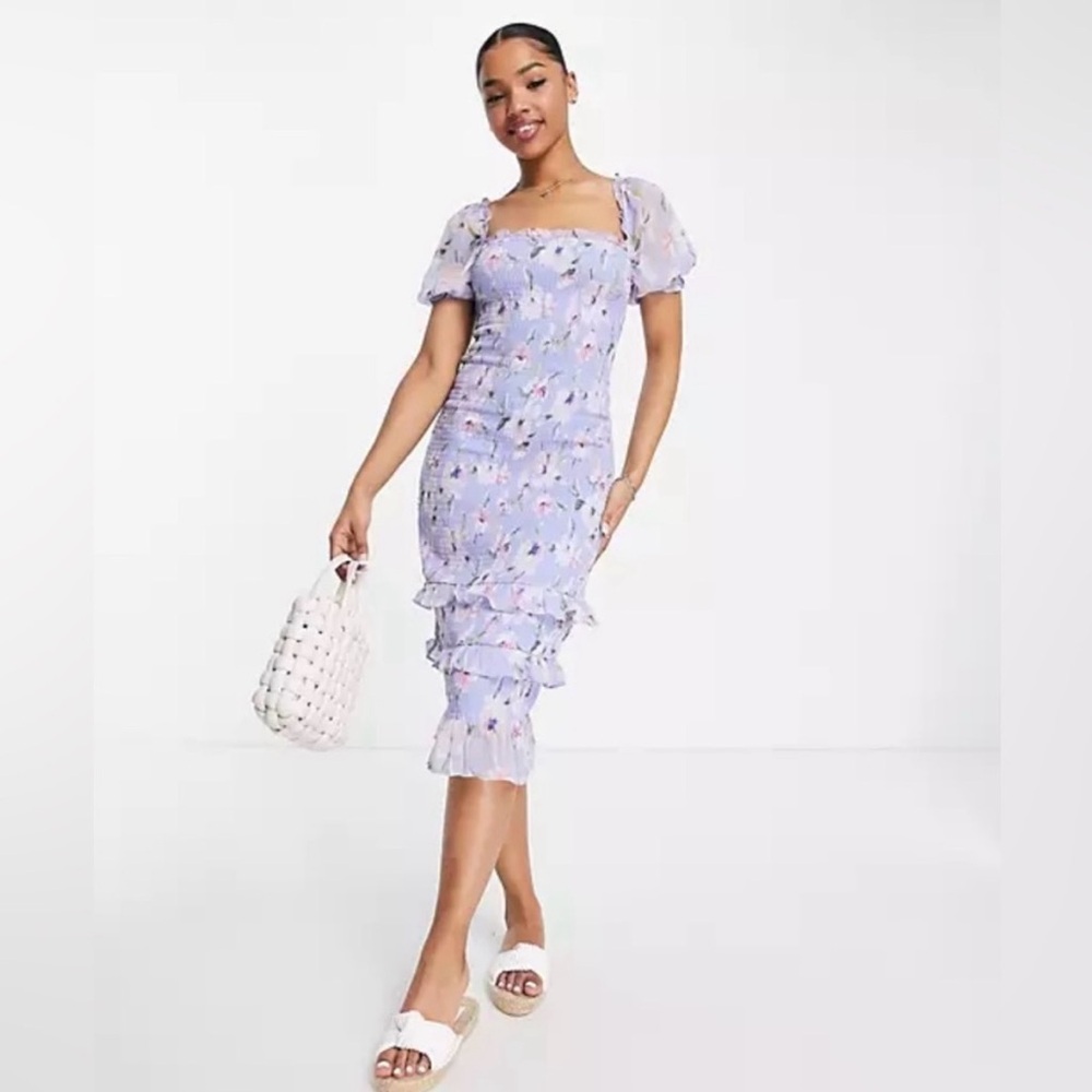 Floral Purple Dress